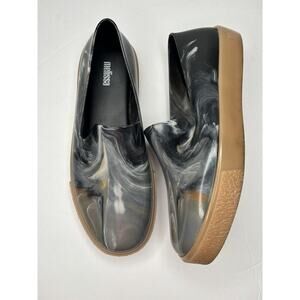 Melissa Marble Beige/Black/Gray Fruity Fragrant Jelly Shoes 8/39